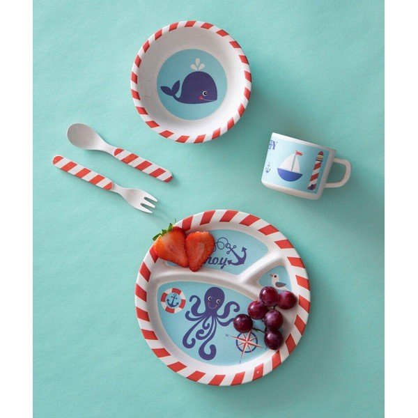Dječji set posuđa 5 kom od bambusa Eden – Premier Housewares-image-1