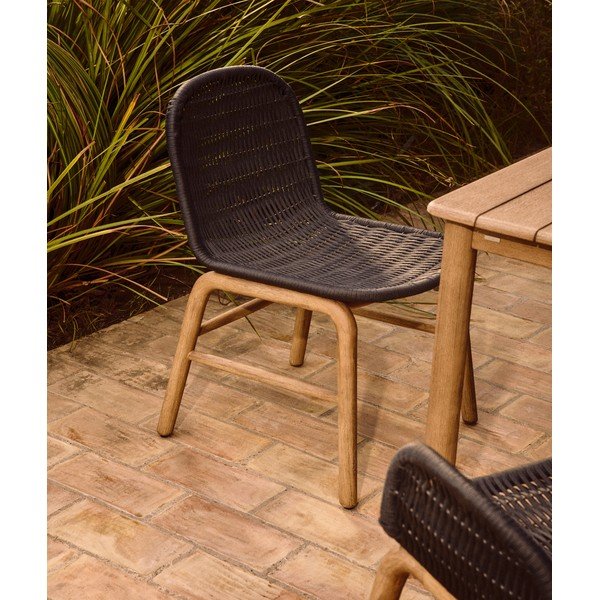 Tamno siva vrtna stolica Alipa – Kave Home-image-1
