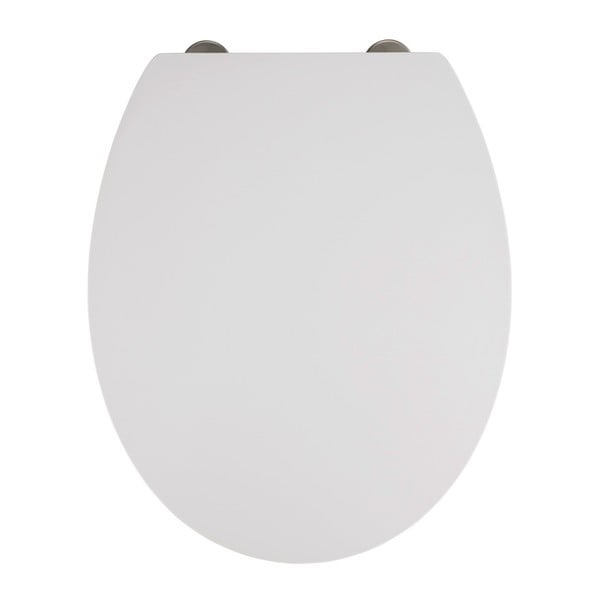 Bijela WC daska s lako zatvaranjem Wenko Mora, 44,5 x 37 cm