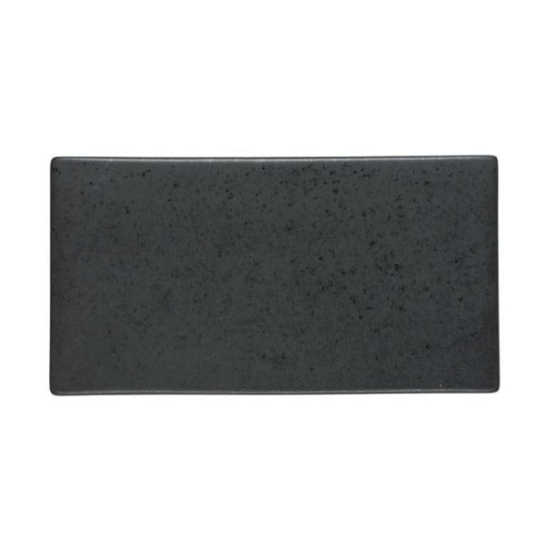 Crni pladanj od kamenine Bitz Mensa, dužina 30 cm