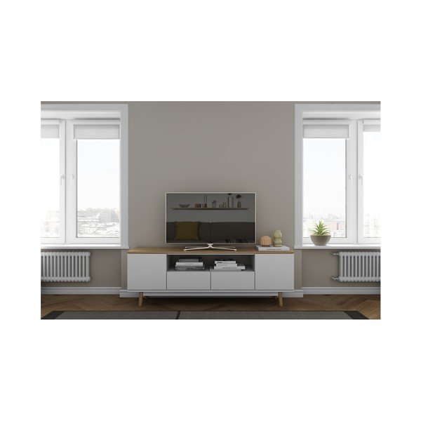 Bijela TV komoda TemaHome Lyon-image-2