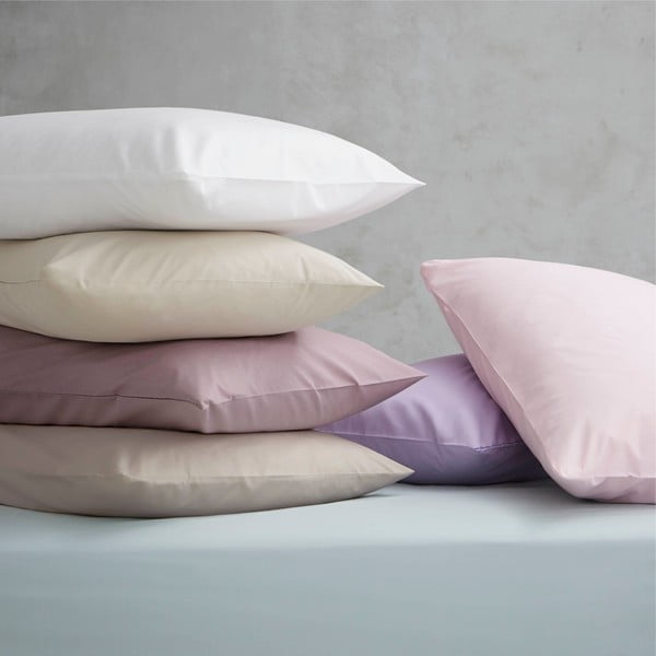 Krem plahta s gumom od perkala 150x200 cm Easy Iron Percale – Catherine Lansfield-image-3