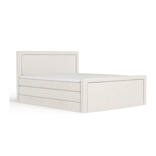 Bež boxspring krevet s prostorom za odlaganje 160x200 cm Lavenda – Maison de Rêve