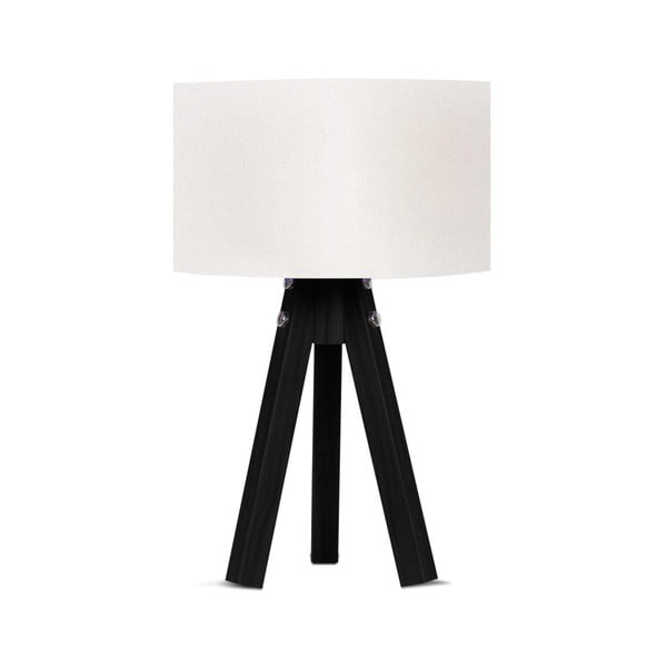 Bijelo-crna stolna lampa Mdf - Magenta Home