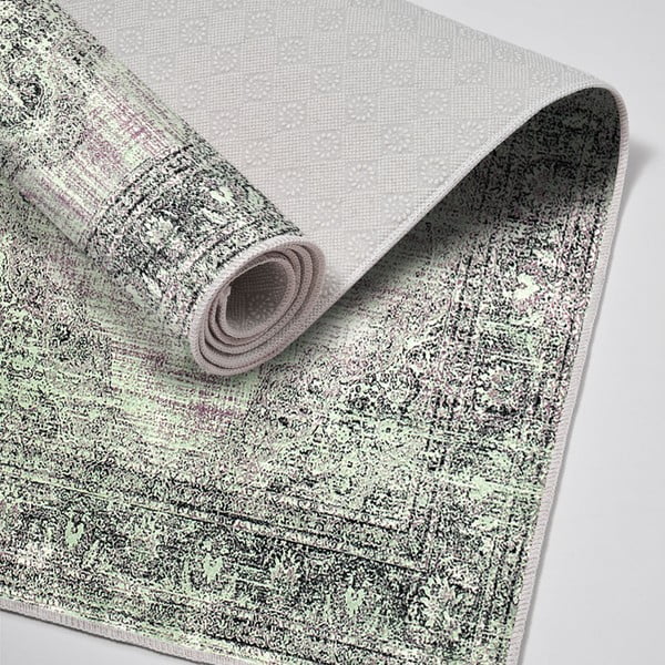 Zelene/sive kupaonske prostirke u setu 2 kom 60x100 cm – Foutastic-image-2