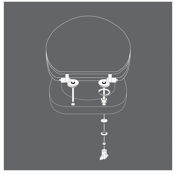 WC daska 37,5 x 47 Jade – douceur d'intérieur-image-1