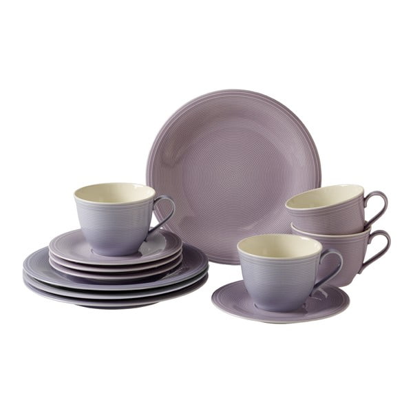 12-dijelni ljubičasti porculanski set za kavu Like by Villeroy &amp; Boch Group