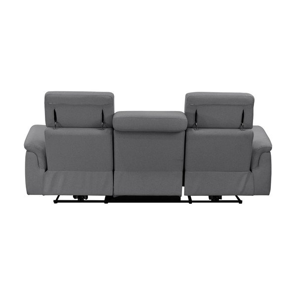 Siva kožna sofa 211 cm Pareli – Støraa-image-4