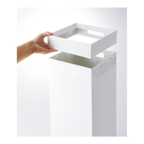 Bijela metalna kanta za smeće 27 l Tall – YAMAZAKI-image-4