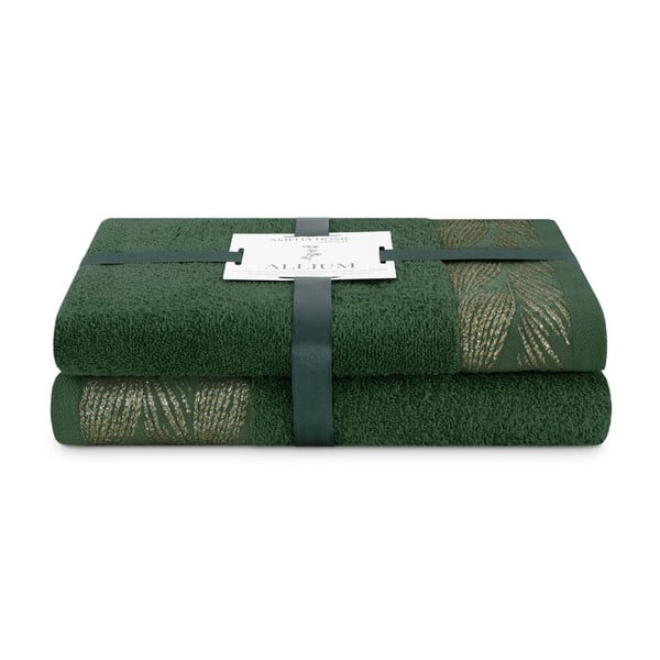 Zeleni pamučni set ručnika 2 kom od frotira Allium – AmeliaHome