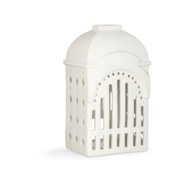 Bijeli keramički svijećnjak Kähler Design Urbania Lighthouse Tivoli-image-2