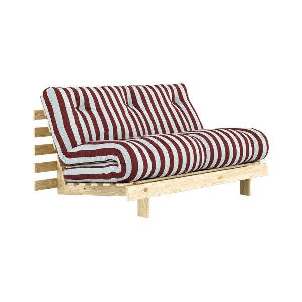 Bordo/svijetlo plava sklopiva sofa 140 cm Roots – Karup