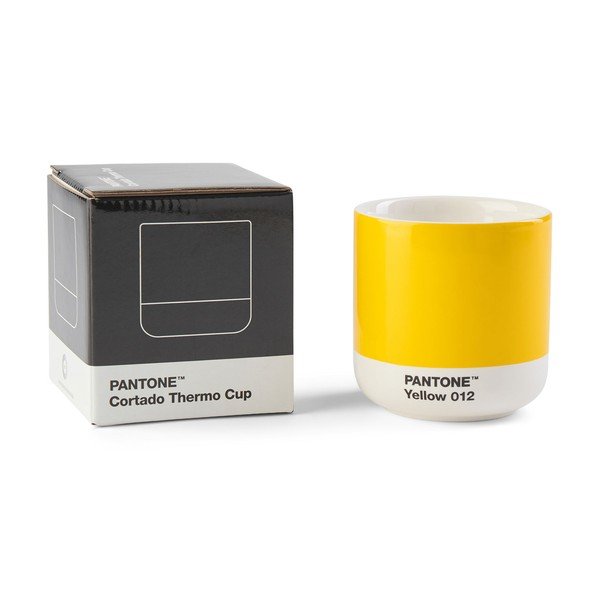 Žuta  keramička šalica 175 ml Cortado Yellow 012 – Pantone