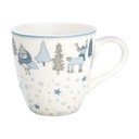 Bijelo-plava šalica od kamenine Green Gate Kids