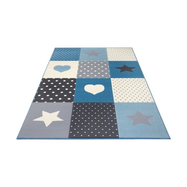 Plavi dječji tepih 150x80 cm Pretty Patchwork - Hanse Home-image-3