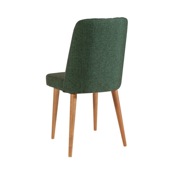 Zelena baršunasta blagovaonska stolica Stormi Sandalye – Kalune Design-image-1
