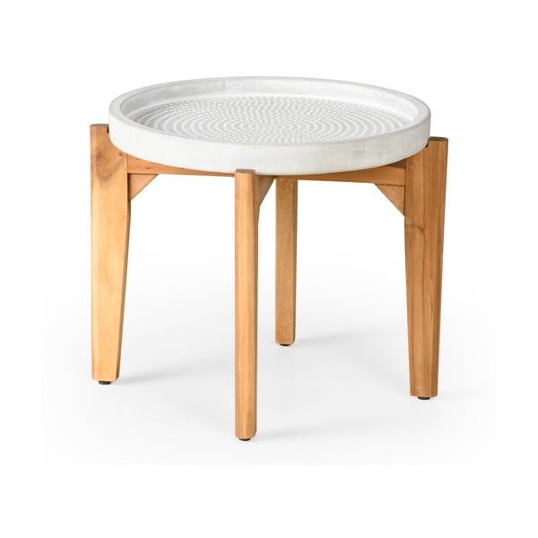 Vrtni stol sa sivom betonskom pločom Bonami Selection Bari, ø 55 cm