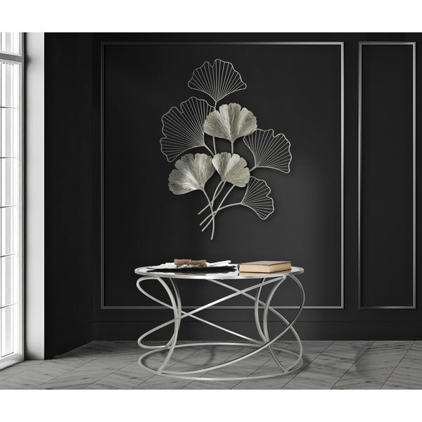 Metalna viseća dekoracija u srebrnoj boji Mauro Ferretti Goxy Silver, 62 x 86 cm-image-1