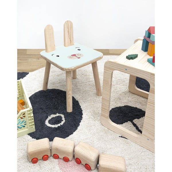 Dječja stolica od masivne borovine Little Nice Things Bunny-image-1