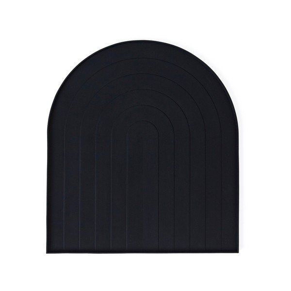 Crna silikonska podloga za ocjeđivanje posuđa 40x36 cm – OYOY Living Design