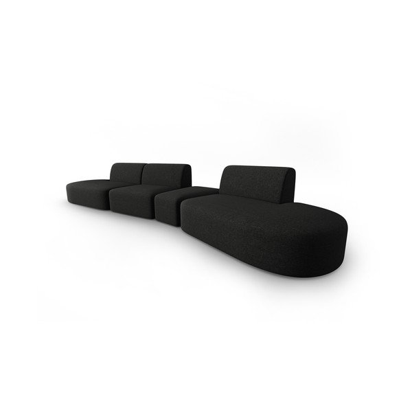 Crna sofa 412 cm Shane – Micadoni Home-image-1