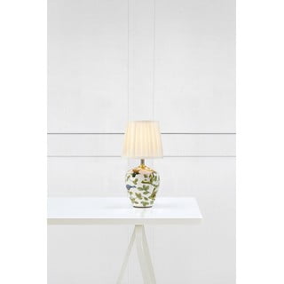 Bijela stolna lampa s tekstilnim sjenilom (visina 33 cm) Mansion – Markslöjd