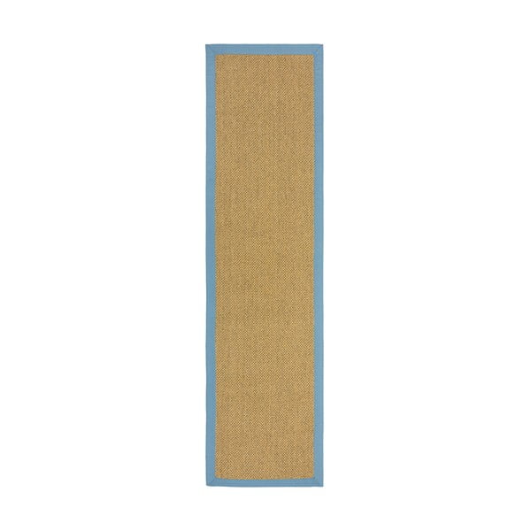 Svijetlo plavi/svjetlo smeđi unutarnji i vanjski tepih 60x230 cm Sisal Look – Flair Rugs