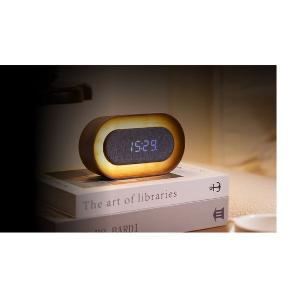 Digitalna budilica Lumos Walnut – Gingko-image-4