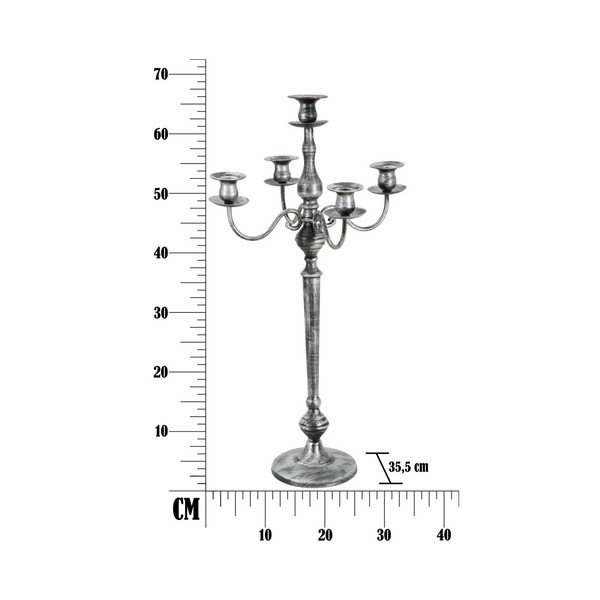 Željezni svijećnjak za 5 svijeća Mauro Ferretti Industry, visina 66 cm-image-4