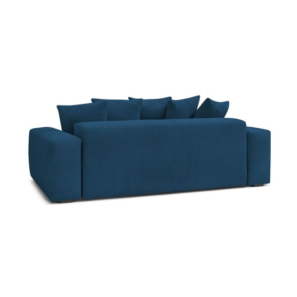 Tamno plava sofa od samta 280 cm Voltaire – Bobochic Paris-image-4