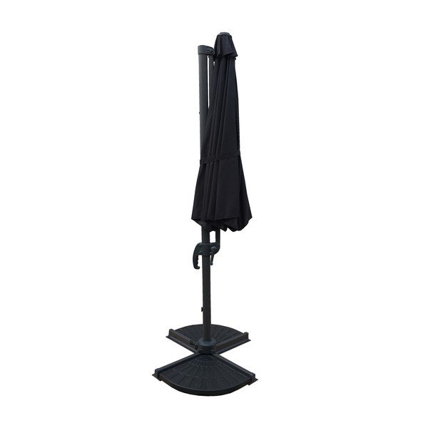 Sivi suncobran 300x300 cm Deluxe – Garden Pleasure-image-3