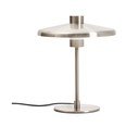Stolna lampa u srebrnoj boji s metalnim sjenilom (visina 32,5 cm) Nuvira – Kave Home