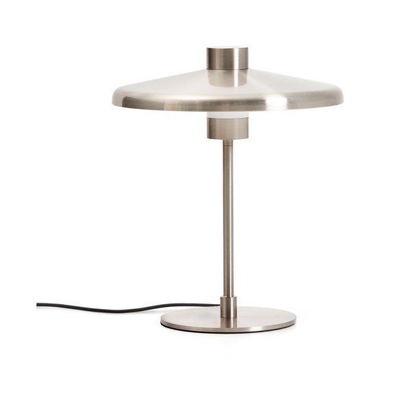 Stolna lampa u srebrnoj boji s metalnim sjenilom (visina 32,5 cm) Nuvira – Kave Home