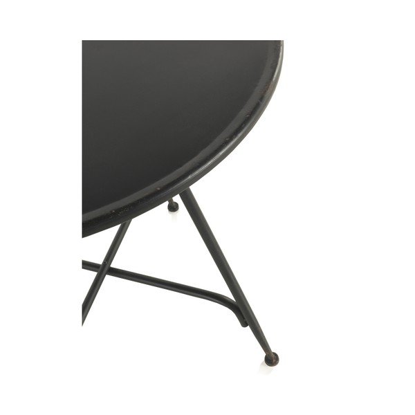 Crni metalni barski stol Geese Industrial Style, visina 75 cm-image-1