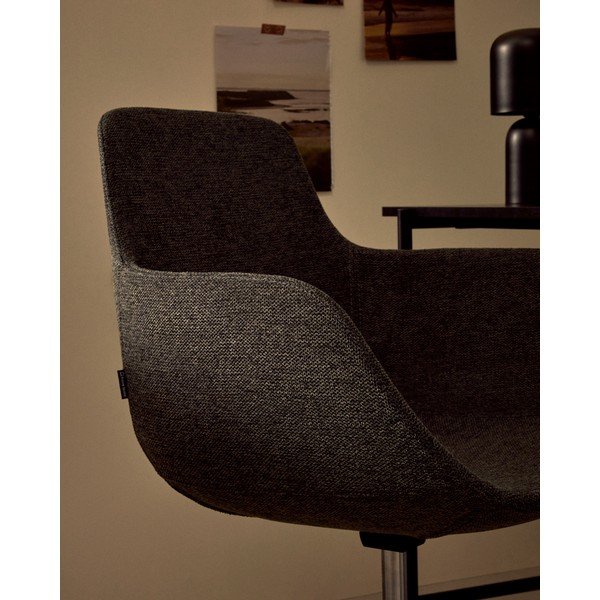 Tamno siva uredska stolica Tissiana – Kave Home-image-3