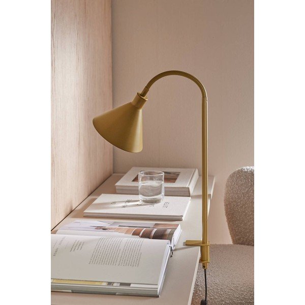 Smeđa metalna stolna lampa sa savitljivom konstrukcijom/s hvataljkom (visina 50 cm) Flexi Torino – Ellos Home-image-2