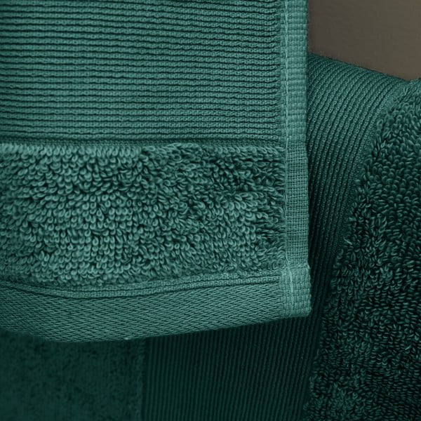 Tamno zeleni pamučni ručnici u setu 2 kom od frotira 90x140 cm Anti-Bacterial – Catherine Lansfield-image-2