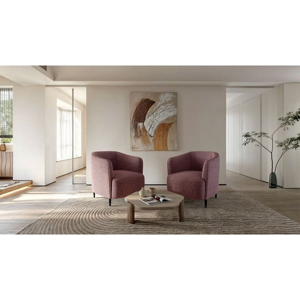 Ružičasta fotelja Galbe – Ghado-image-1