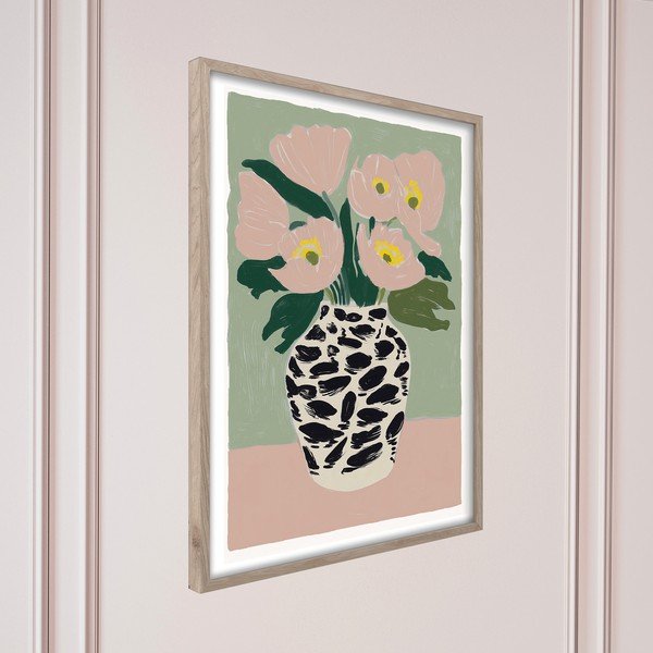 Tiskana slika s okvirom 50x70 cm Spotted Vase – Styler-image-4