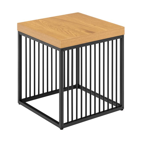 Pomoćni stol s pločom stola u dekoru hrasta 40x40 cm Strington – Actona-image-3