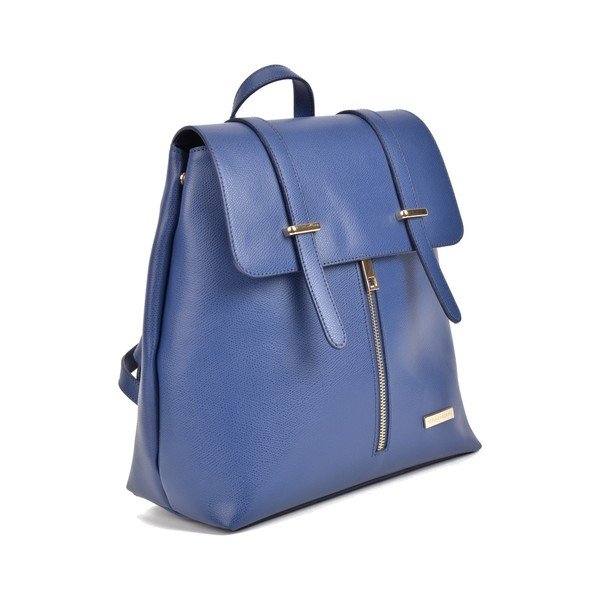 Plavi kožni ruksak Sofia Cardoni Angelica-image-4