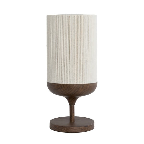 Tamno smeđa stolna lampa s tekstilnim sjenilom (visina 50 cm) Dania – Light & Living-image-2