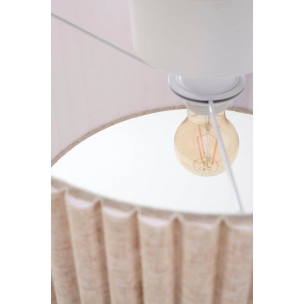 Bež lanena stropna svjetiljka ø 40 cm Alina – Jotex-image-3