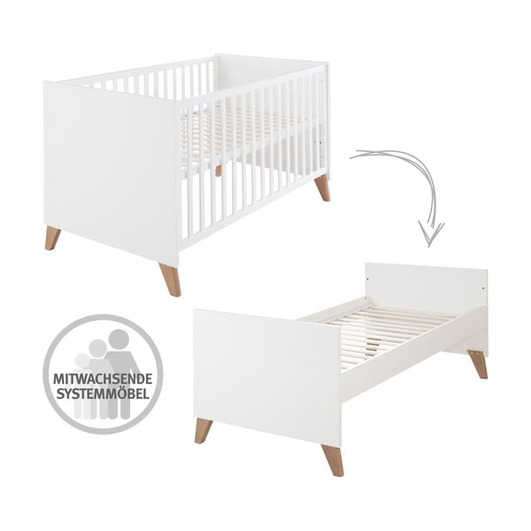 Bijeli/u prirodnoj boji dječji krevet 70x140 cm Ole – Roba-image-3