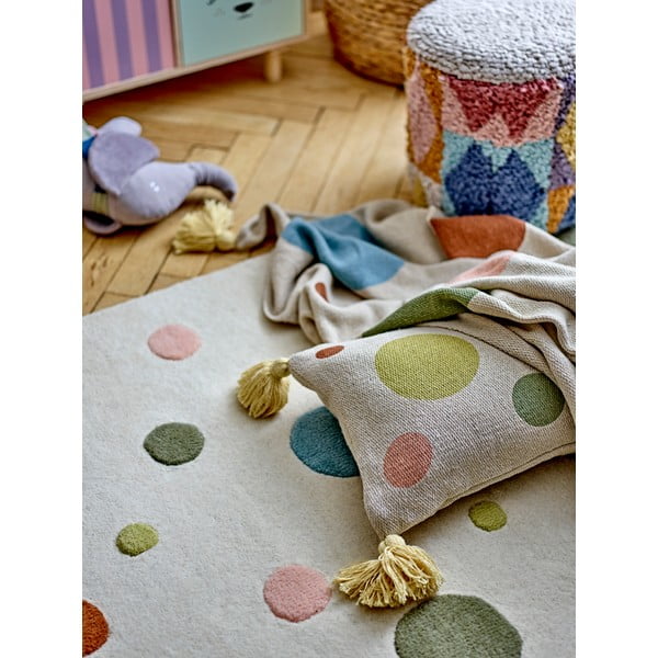 Krem vunen dječji tepih 90x140 cm Clennie – Bloomingville Mini-image-3