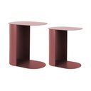 Metalni pomoćni stolići u setu 2 kom 30x45 cm Riqueza Oval – Leitmotiv