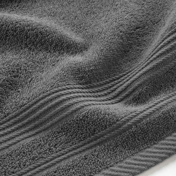 Tamno sivi pamučan ručnik od frotira 30x50 cm Tendresse – douceur d'intérieur-image-2