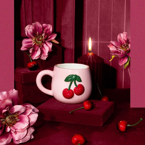 Svijetlo ružičasta šalica Cherry – Sass & Belle-image-1