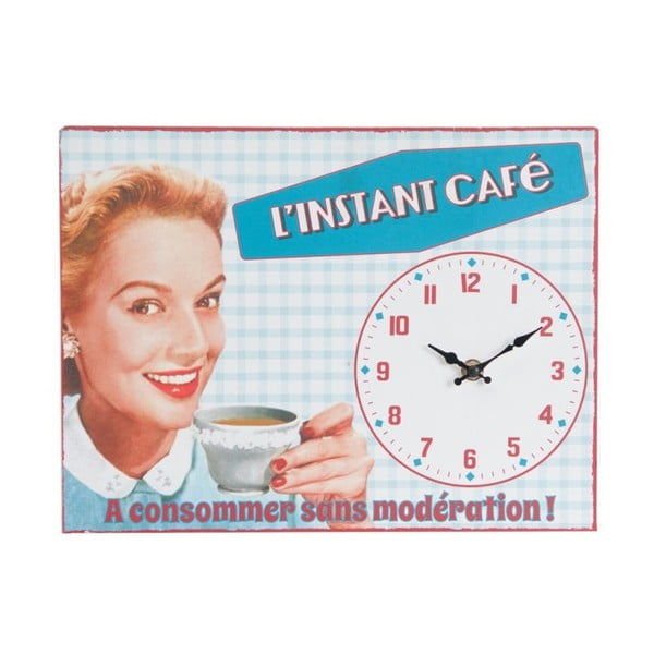 Zidni sat Instant Café, 32x24 cm