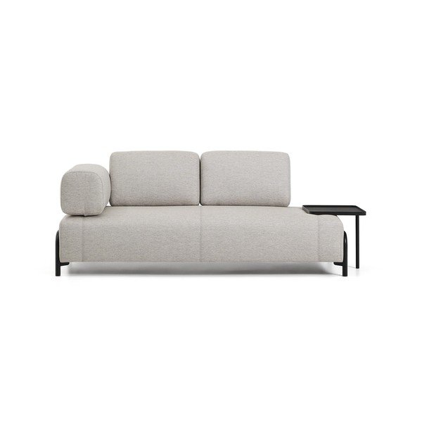 Sivo-bež sofa 220 cm Compo – Kave Home